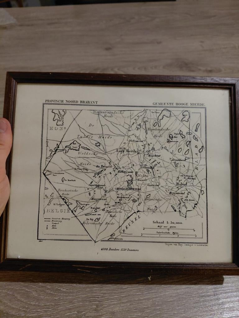 Gravure Hugo Suringar Noord Brabant Hooge Mierde, Ophalen of Verzenden