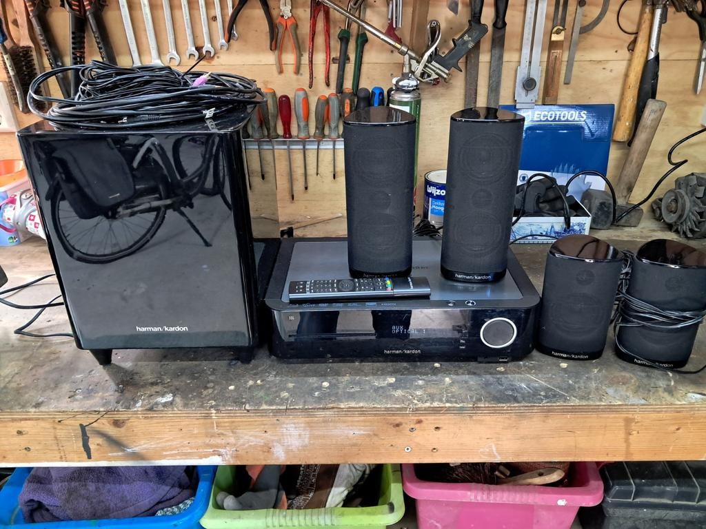 Harman Kardon DVD Home Cinema Set met 5.1 Luidsprekers, Gebruikt, 5.1-systeem, Dvd-speler, Ophalen