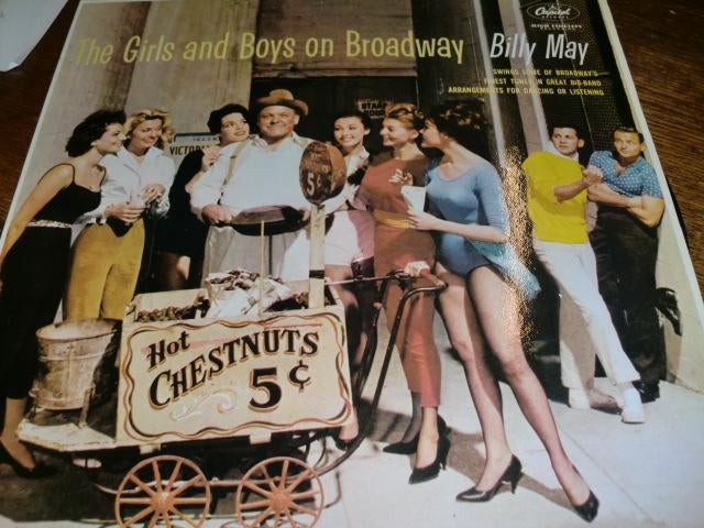 Billy May ‎The Girls And Boys On Broadway 1960  Capitol LP , Ophalen of Verzenden, Zo goed als nieuw, 1940 tot 1960, 12 inch
