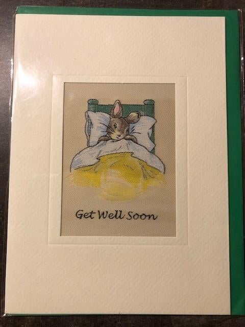 Beatrix Potter Konijn Peter Rabbit in Bed Kaart / Schilderij, Ophalen of Verzenden, Nieuw, Dier