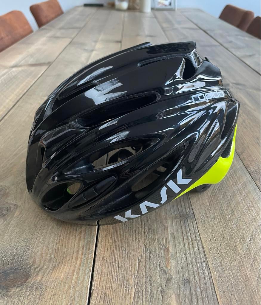 Fietshelm Kask Rapido - Zwart/geel - Maat M - Nieuw, Ophalen of Verzenden, Nieuw, M, Heer of Dame