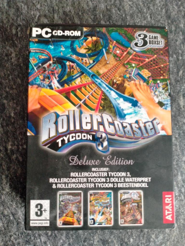 roller coaster tycoon 3 deluxe edition pc, Ophalen, 1 speler, Zo goed als nieuw, Vanaf 3 jaar