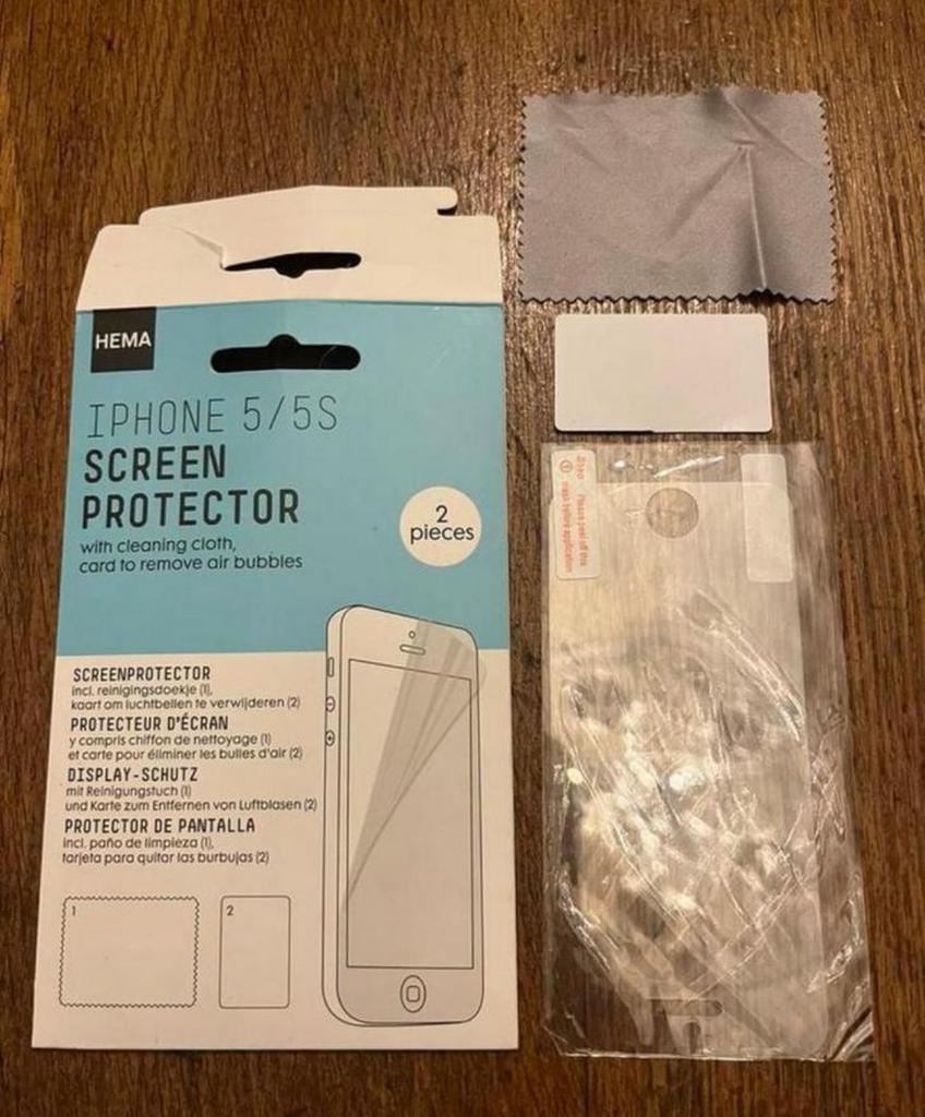 iPhone 5/5S screenprotector (nieuw), Ophalen of Verzenden, Nieuw, IPhone 5, Frontje of Cover