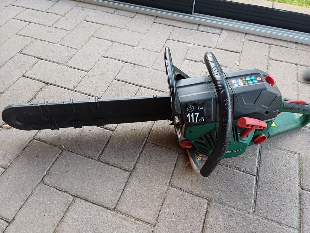 Motorzaag benzine, Ophalen, Gebruikt