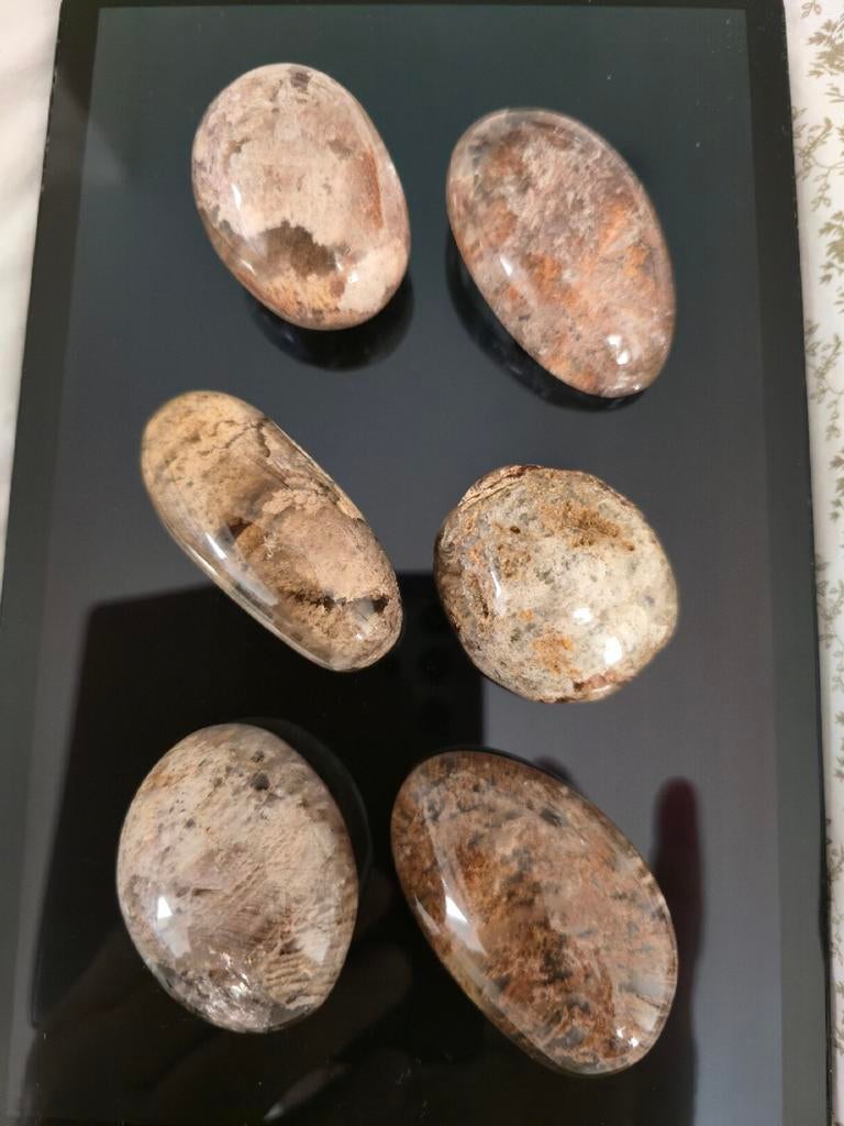 6 Prachtige Lodoliet Edelstenen A-kwaliteit, Verzamelen, Mineralen en Fossielen, Ophalen of Verzenden