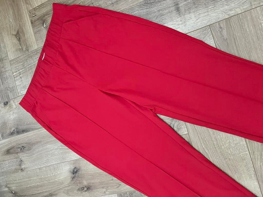 Studio anneloes kate broek L rood travelstof, Kleding | Dames, Broeken en Pantalons, Maat 42/44 (L), Ophalen of Verzenden, Zo goed als nieuw