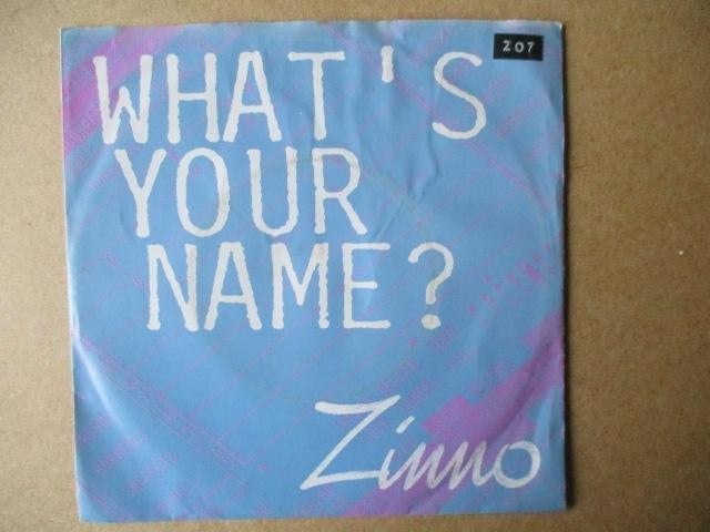 s5482 zinno - whats your name, Ophalen, Gebruikt, Overige genres, 7 inch