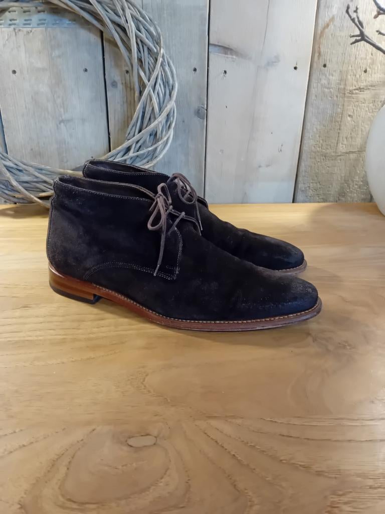 Floris van Bommel schoenen in ruw leer bruin maat 7 G, Ophalen of Verzenden