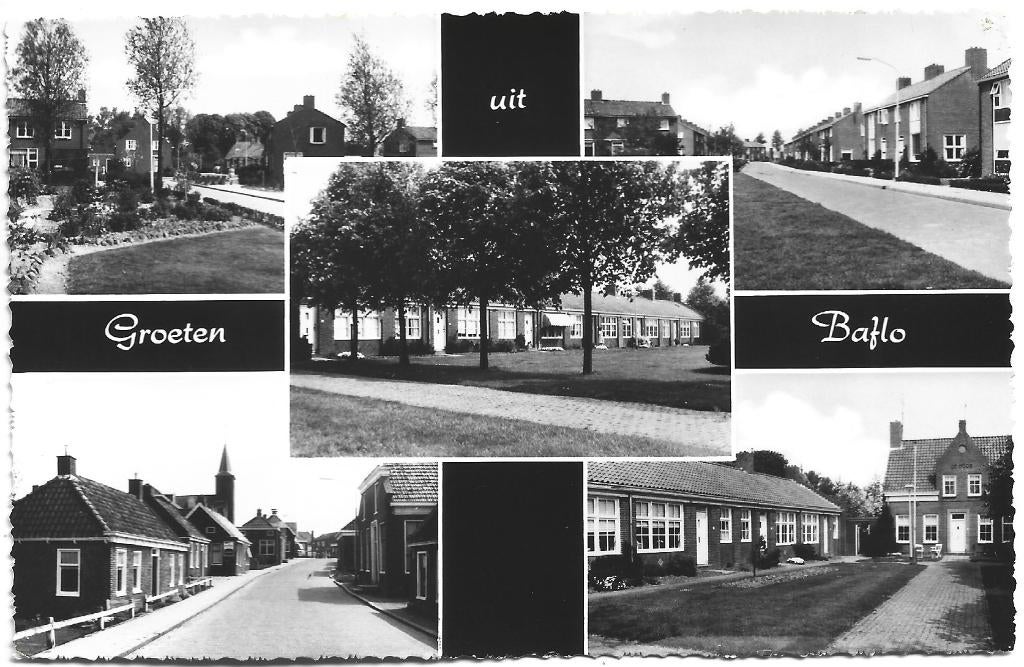 Baflo;  Groeten uit Baflo, Verzenden, 1960 tot 1980, Gelopen, Groningen