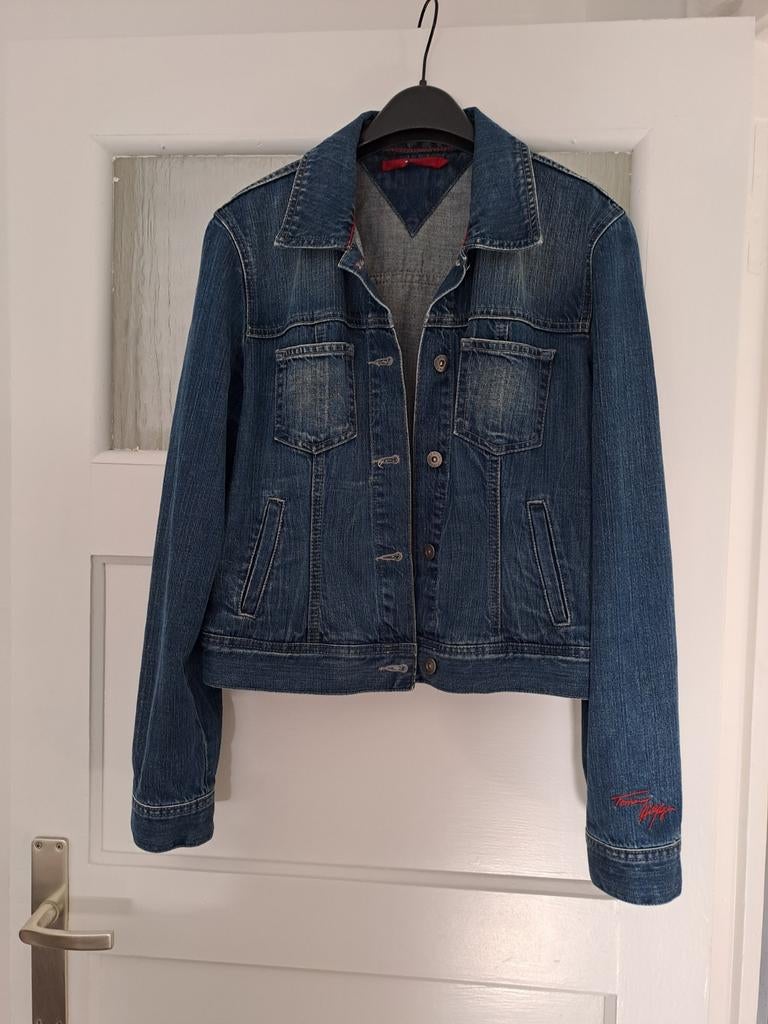 Tommy Hilfiger spijkerjas dames, Ophalen of Verzenden, Zo goed als nieuw, Blauw