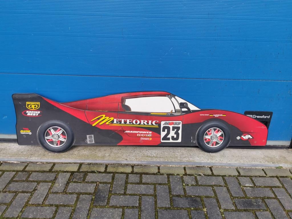 Decoratie mancave of garage: zijkant raceauto, Ophalen, Gebruikt