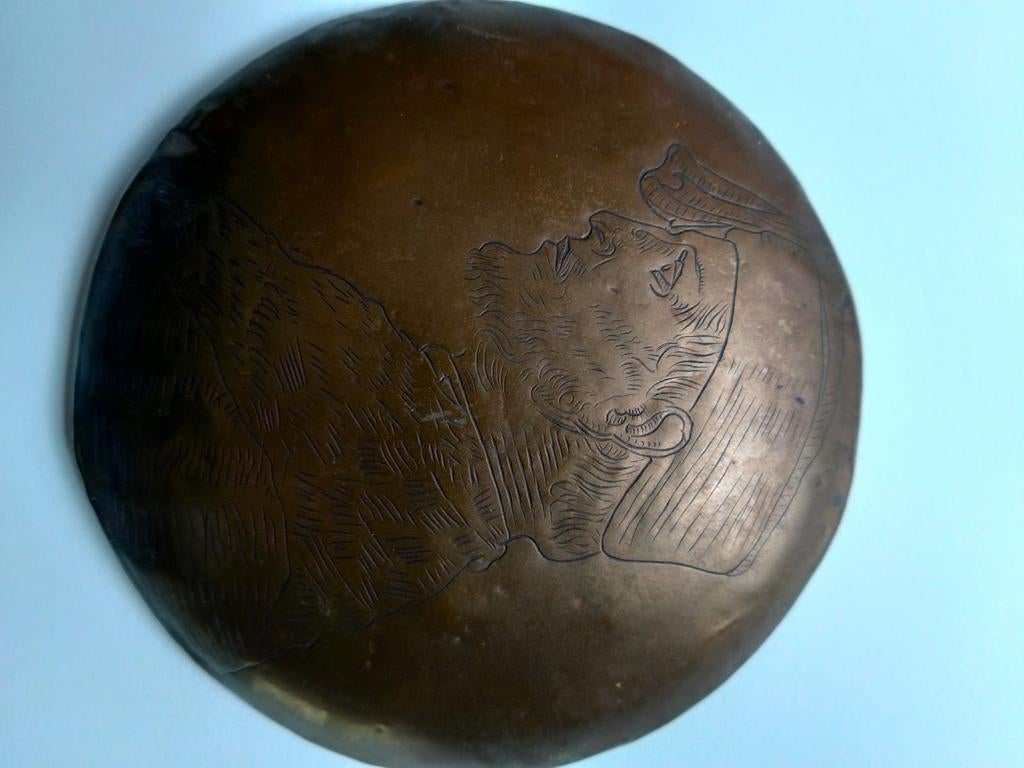 Antieke gegraveerde slinger Friesland, Antiek en Kunst, Ophalen of Verzenden