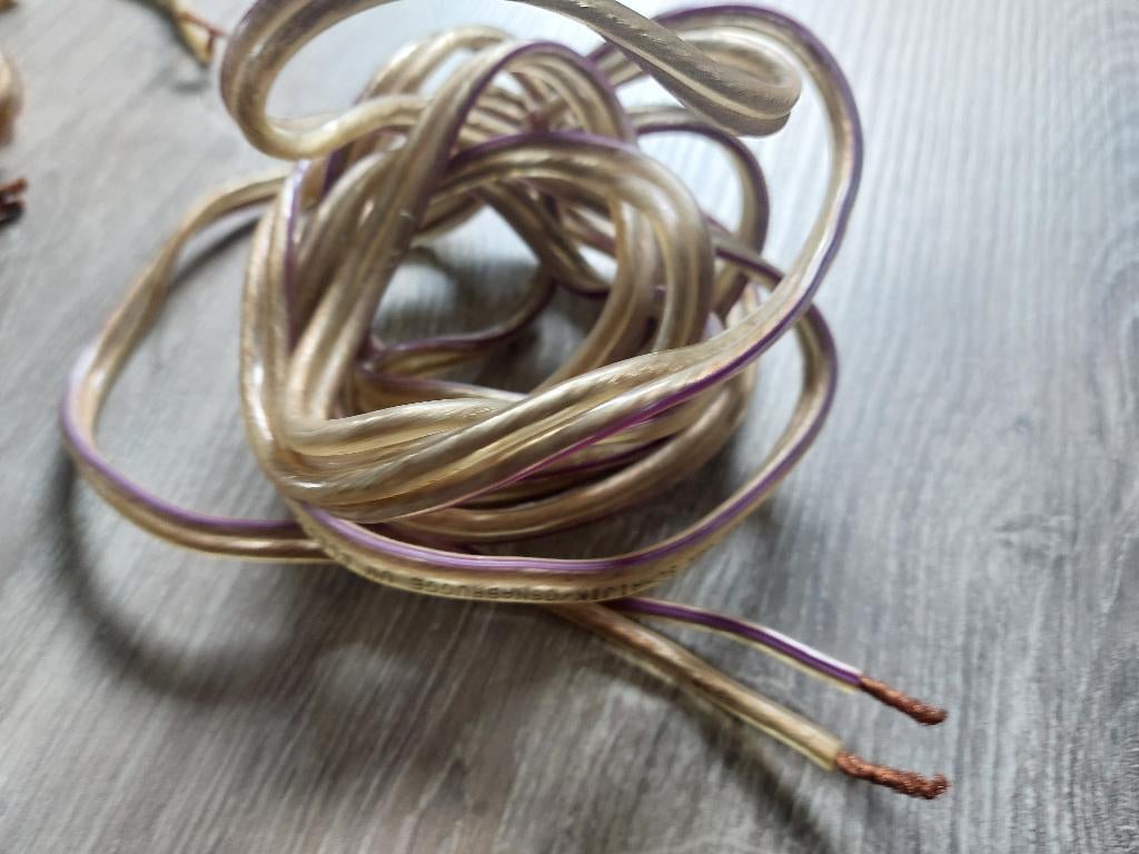 Luidsprekerkabel 2 x 2,5 m2 lengte: 3,50 m en 2 m 2x2,5 qmm, Ophalen of Verzenden, Gebruikt, 2 tot 5 meter, Luidsprekerkabel