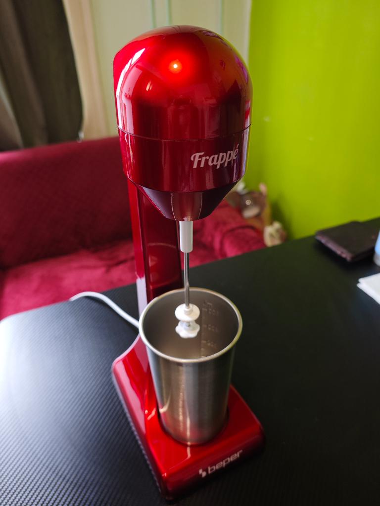 Beper Stand Mixer for Milkshake, Frappe, Smoothie, Minder dan 1 liter, Ophalen of Verzenden, Zo goed als nieuw, 2 snelheden