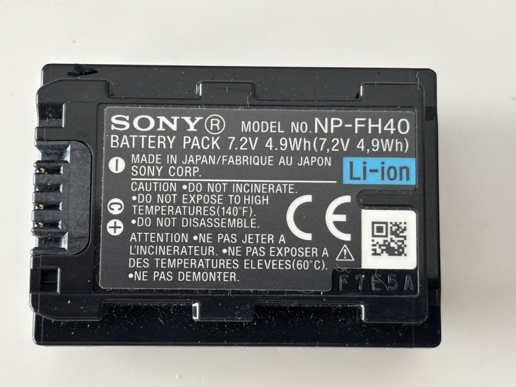 2x Sony Li-onbatterijen type NP-FH50, Ophalen of Verzenden, Zo goed als nieuw