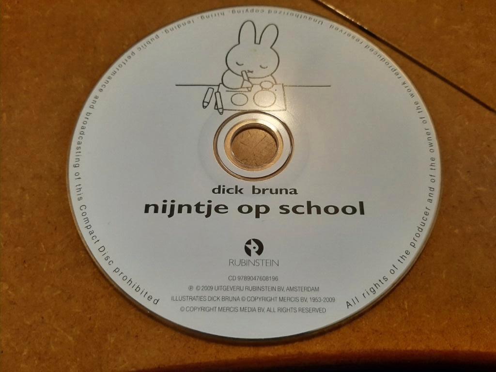 Nijntje op school (cd) Luisterboek VERZENDEN OF OPHALEN, Ophalen, Kuifje, Gebruikt, Overige typen