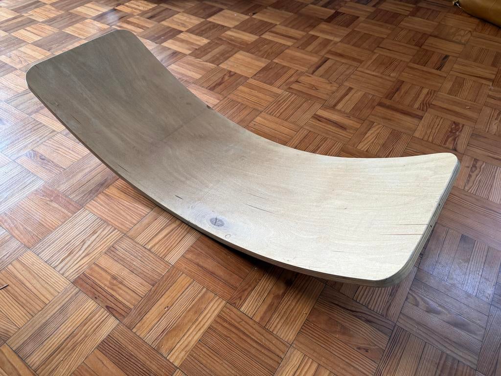 Houten Balance Board (een soort Wobbel), Kinderen en Baby's, Speelgoed | Houten speelgoed, Gebruikt, Rij- of Hobbelspeelgoed, Ophalen of Verzenden