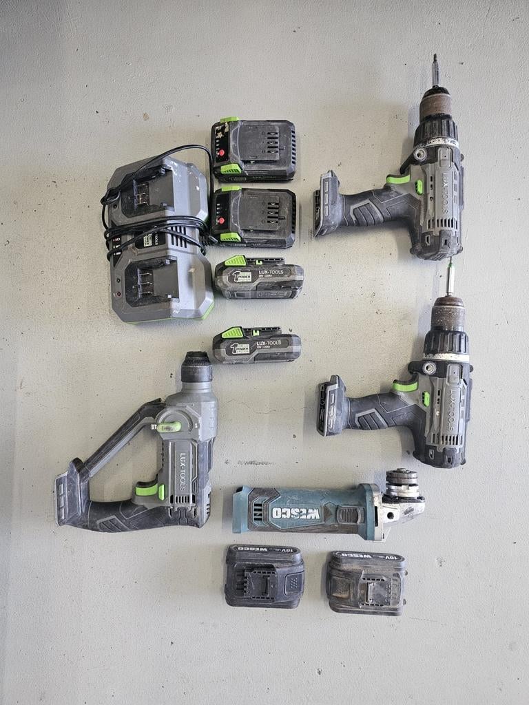 Set Lux-Tools accu, Ophalen