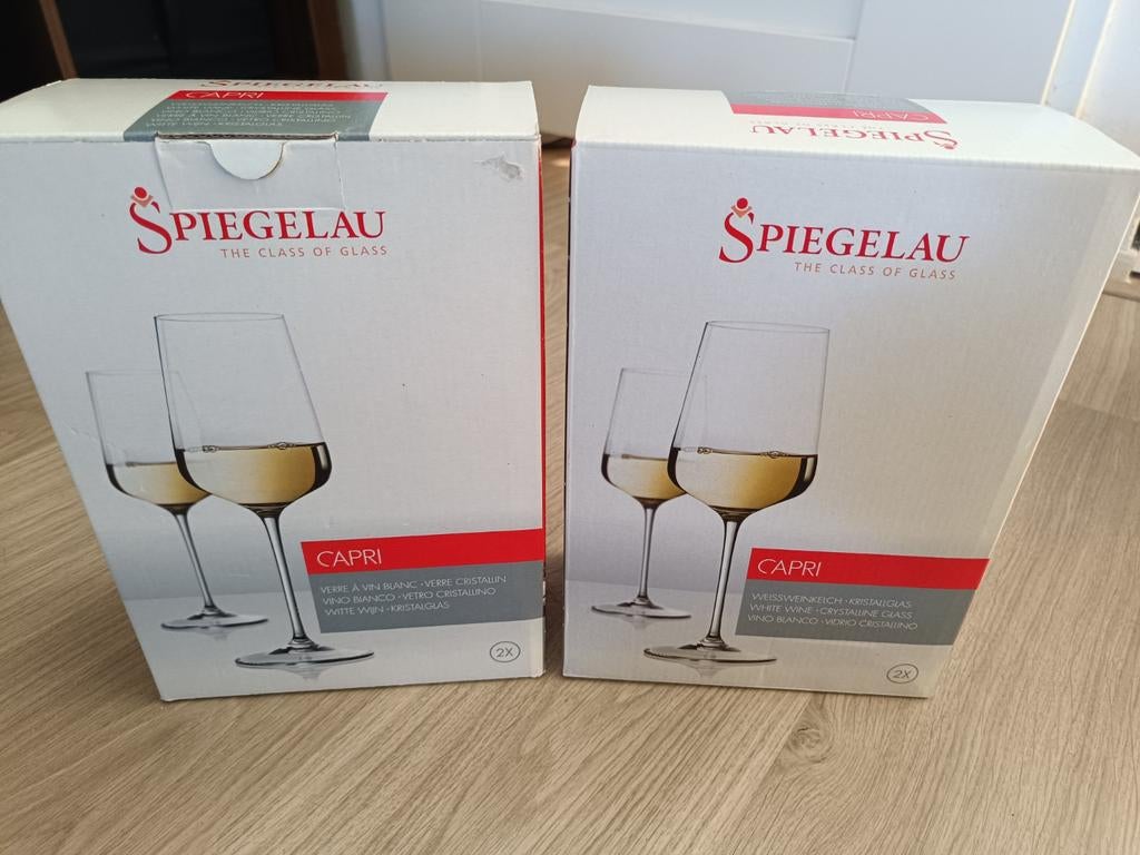 Spiegelau capri kristalglas - witte wijnglazen nieuw, Verzamelen, Glas en Borrelglaasjes, Overige typen, Nieuw, Ophalen of Verzenden