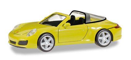 Porsche 911 Targa 4, geel Herpa, Nieuw, Ophalen of Verzenden, Bus of Vrachtwagen, Herpa