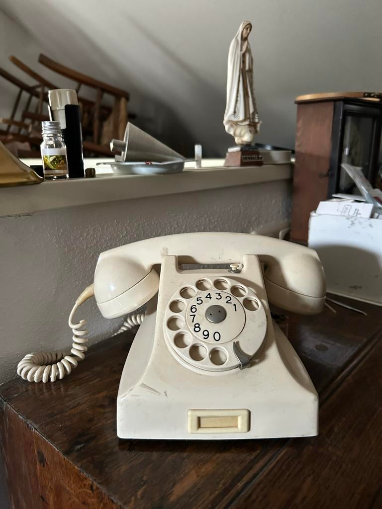 Oude KPN telefoon met draaischijf, Ophalen of Verzenden, Gebruikt, Met draaischijf