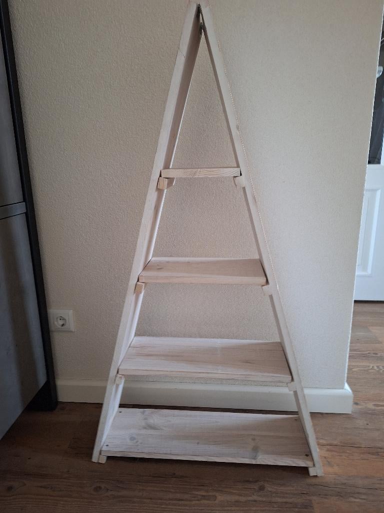 Houten kast met planken hoogte 115cm breedte 653, Ophalen, Gebruikt