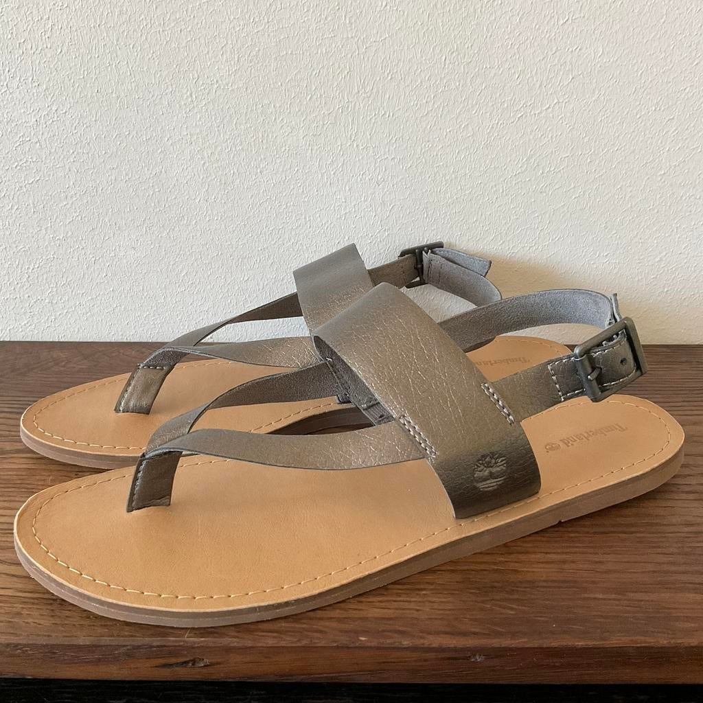 TIMBERLAND DAMES TEEN-SANDALEN ZILVER/GRIJS MAAT 42 (NIEUW), Kleding | Dames, Schoenen, Ophalen of Verzenden, Zo goed als nieuw