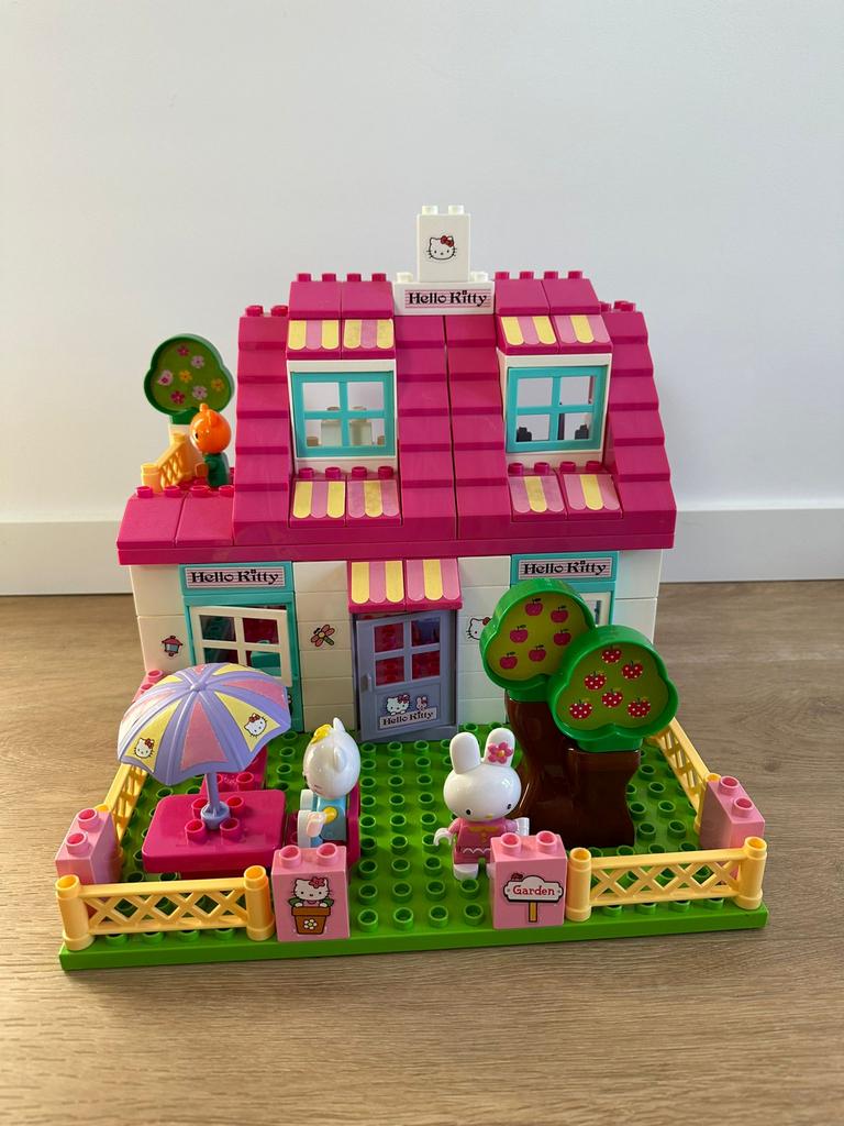 Hello kitty huis, Ophalen, Zo goed als nieuw, Duplo