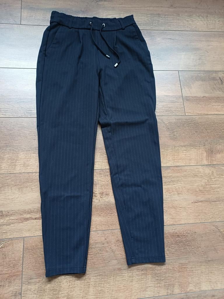 Stijlvolle blauwe broek met subtiele strepen 34, Blauw, Nieuw, Ophalen of Verzenden, Maat 34 (XS) of kleiner