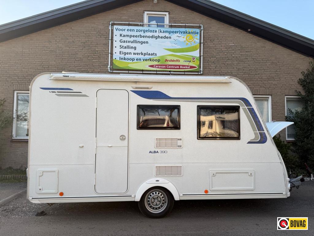 Caravelair Alba 390 +luifel+voortent, Caravans en Kamperen, Overige typen, Kachel, 4 tot 5 meter, Caravelair