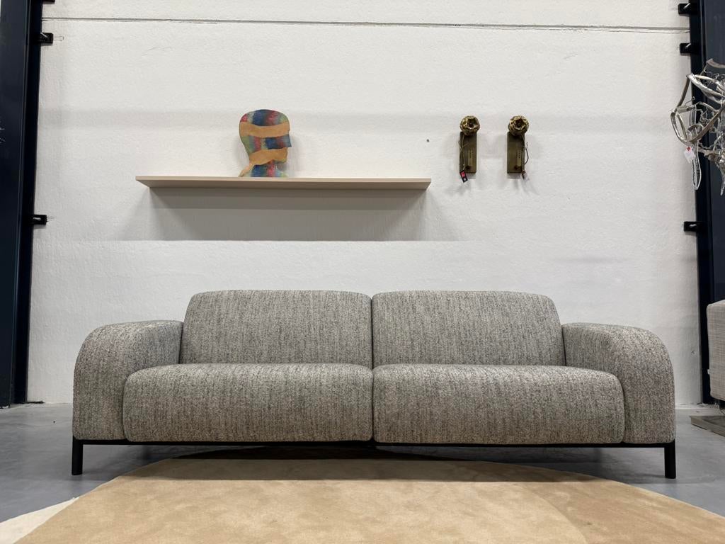 Nieuw Harvink De Baai Bank 3,5 Zits Grijs stof Design 254, Harvink, Nieuw, 75 tot 100 cm, Rechte bank