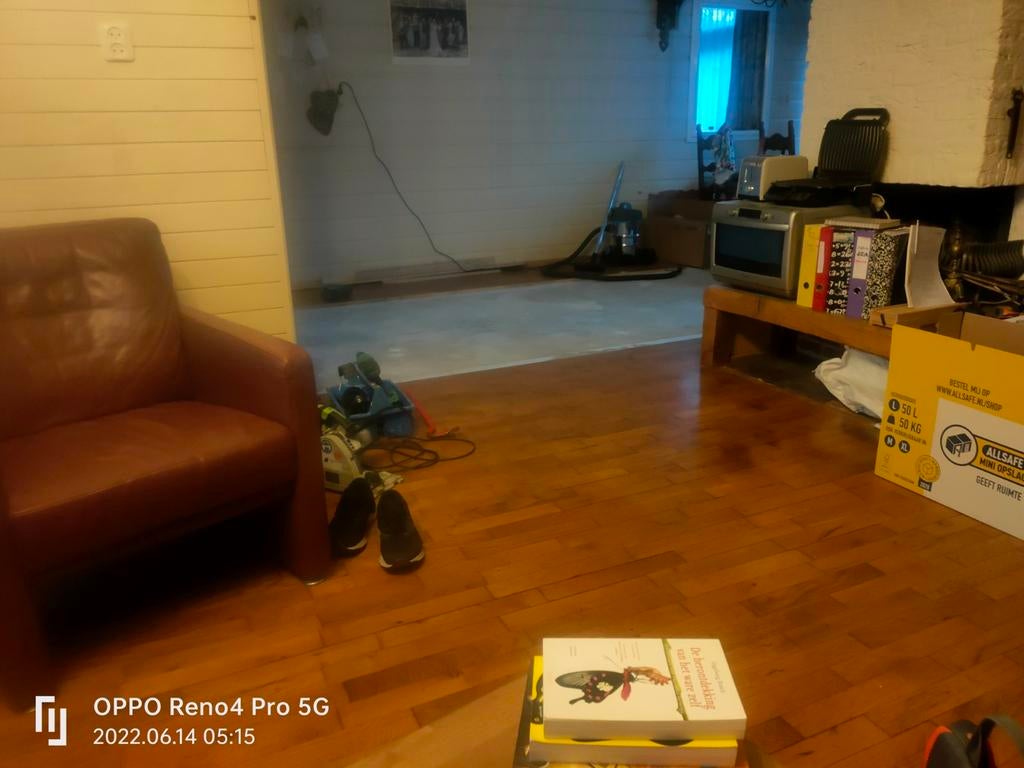 GelakteEiken vloerdelen 25mm, 6.5x40cm, mes en groef, 30 m², Ophalen