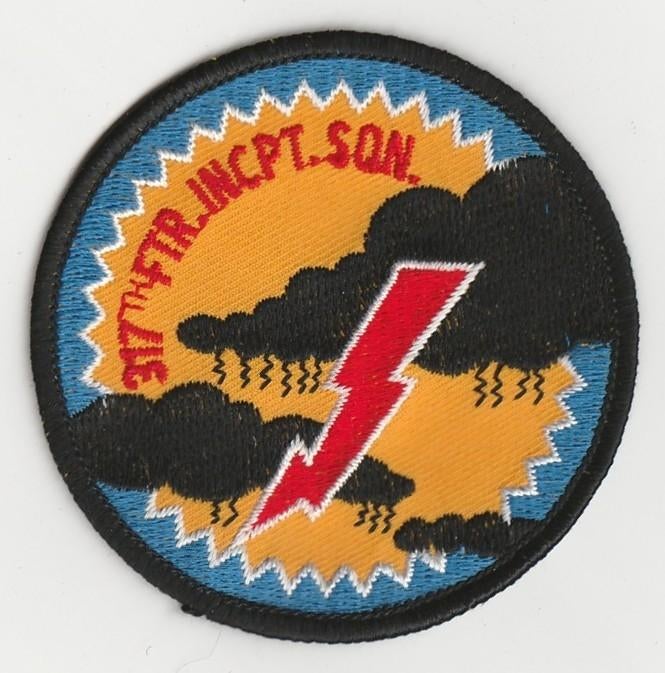 Embleem US Air Force - 317th Fighter Interceptor Squadron, Verzenden, Luchtmacht, Amerika, Embleem of Badge