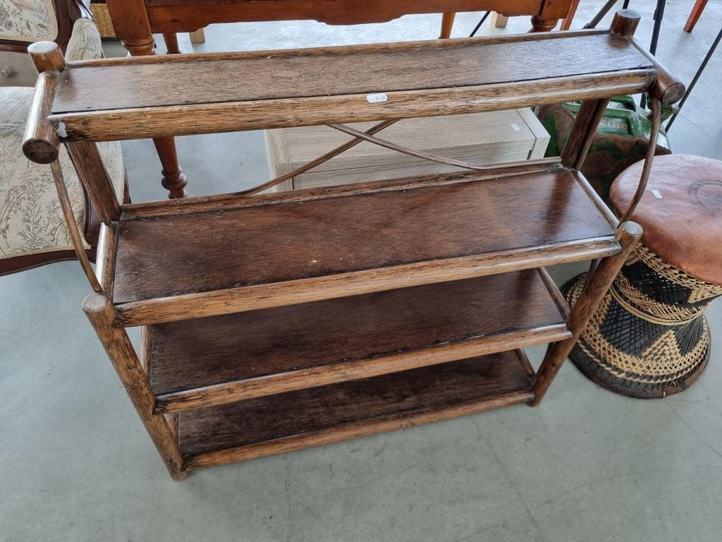 Houten boekenrek met 3 planken, Ophalen, 25 tot 50 cm, 50 tot 100 cm