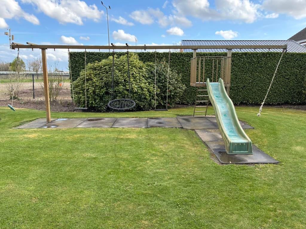 Grote schomel + glijbaan  stale constructie, Ophalen of Verzenden, Zo goed als nieuw, Klimtouw