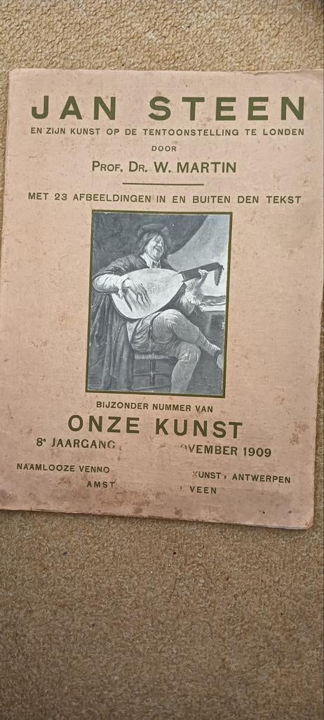 Diverse kunstboeken, nog in redelijke staat, Ophalen of Verzenden, Gelezen, Overige onderwerpen, Prof. Dr. W. Martin, W.J. Steenhoff