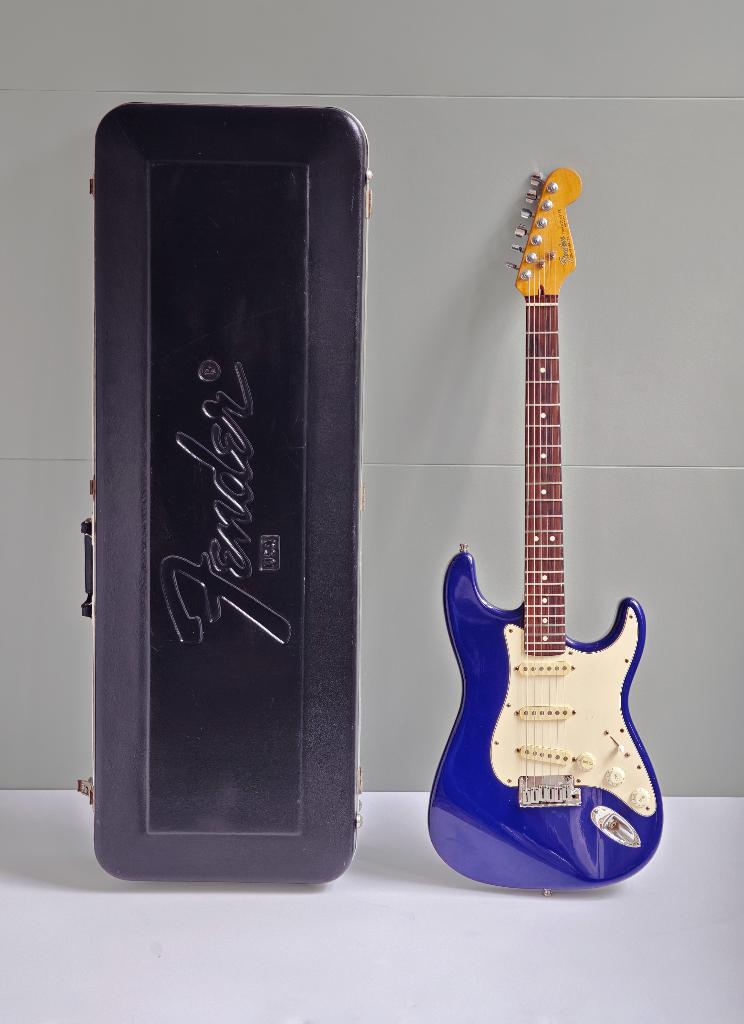 Fender Stratocaster 1991 USA – Midnight Blue, Ophalen of Verzenden, Gebruikt, Solid body, Fender