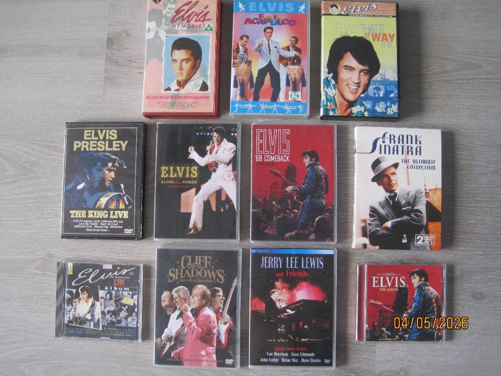 Elvis Presley - CD  - DVD - VHS  - Rock&Roll - Frank Sinatra, Ophalen of Verzenden, Gebruikt, Poprock