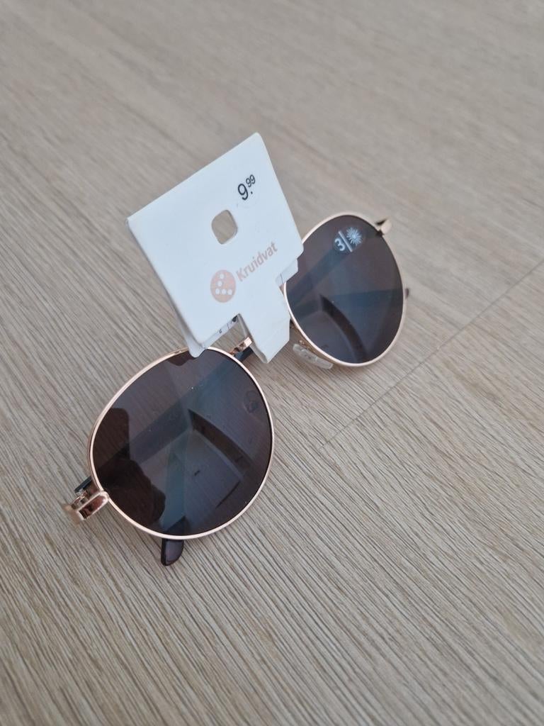 NIEUW! Kruidvat zonnebril goud/bruin, Overige merken, Zonnebril, Bruin, Nieuw