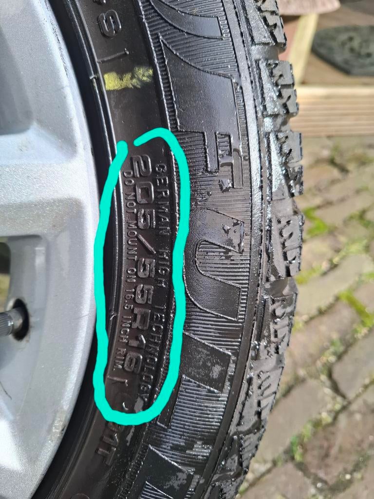 Opel Astra H winterbanden op lichtmetalen velgen 5x110, Auto-onderdelen, Banden en Velgen, Gebruikt, 16 inch, Banden en Velgen