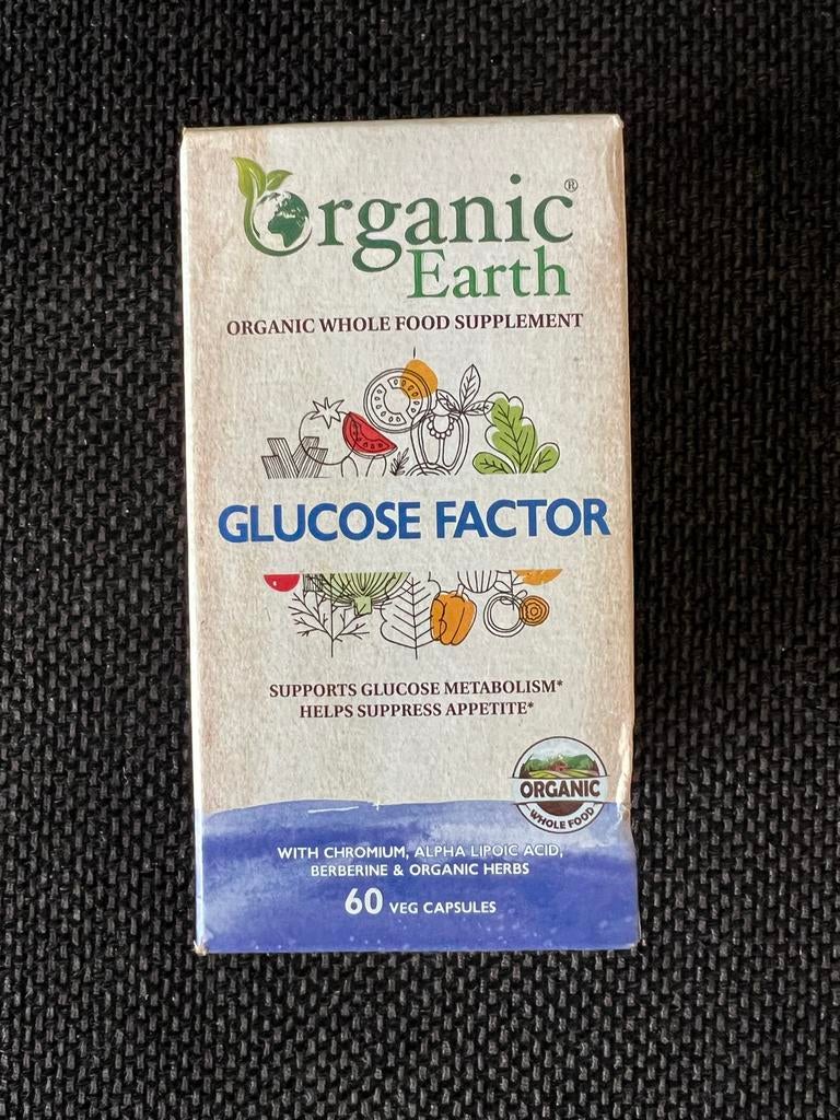Organic Earth Glucose Factor 60 capsules, Sieraden, Tassen en Uiterlijk, Uiterlijk | Dieet en Afvallen, Ophalen of Verzenden, Nieuw