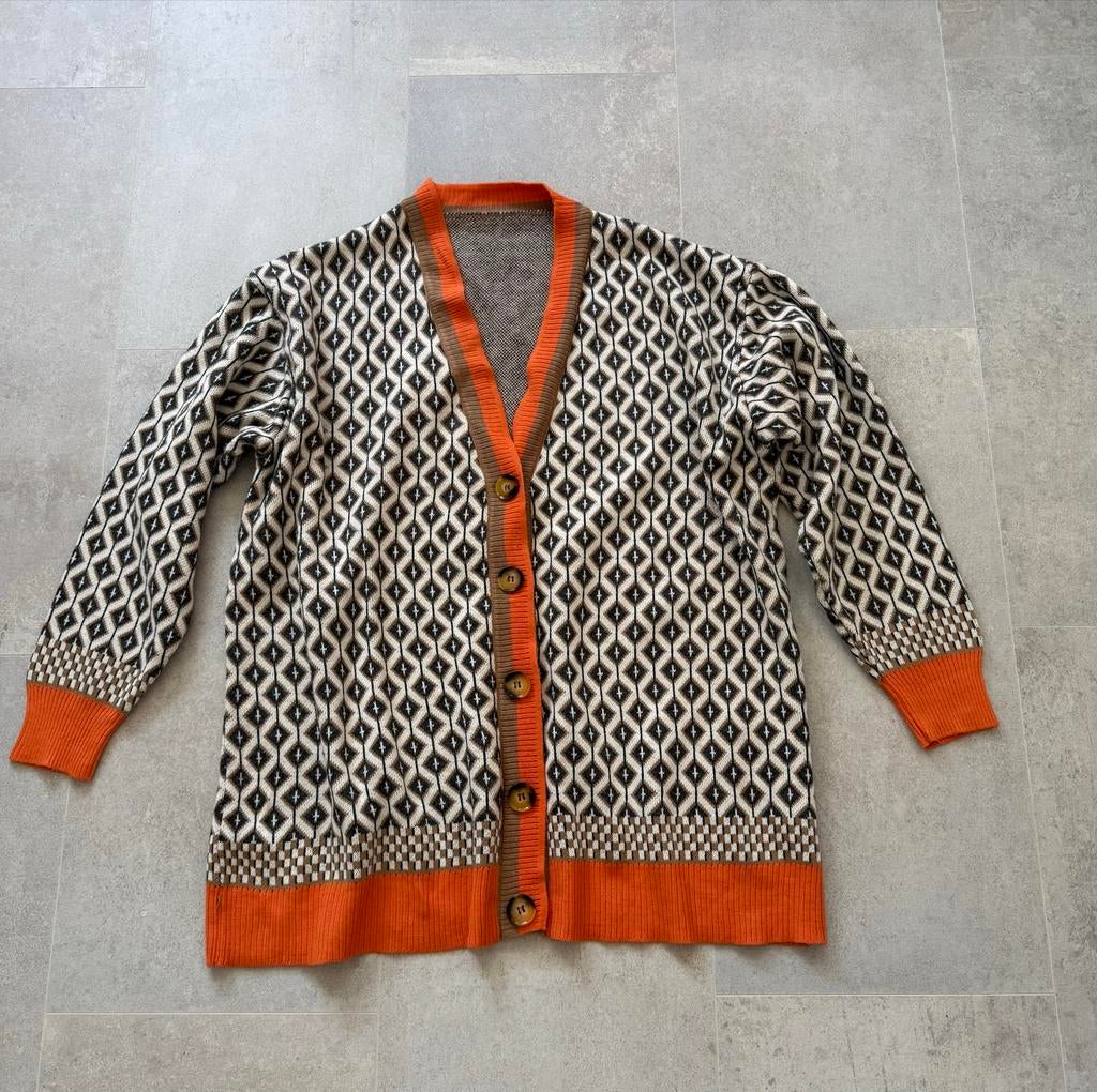 Cardigan from Ukrainian brand Maat M, Ophalen of Verzenden, Zo goed als nieuw, Maat 38/40 (M), Oranje