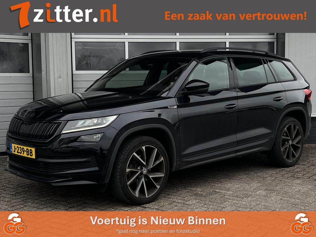 Skoda Kodiaq 1.5 TSI Sportline Business 7-Persoons Canton, S, 4 cilinders, 150 pk, Zwart, Origineel Nederlands