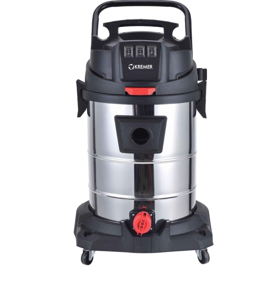 Kremer KR100LS - Nat/Droog - 3 Motoren - Klopfunctie, Ophalen, Stofzuiger, Nieuw, 2000 watt of meer