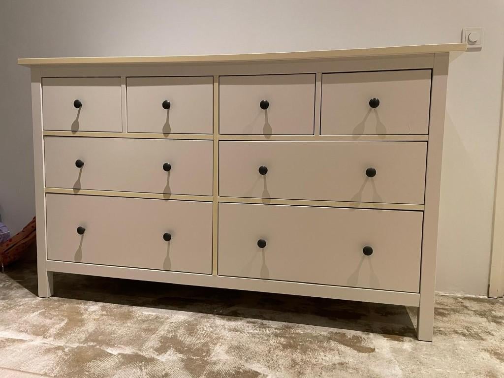 Ikea Hemnes dubbele commode, 8 lades, Kinderen en Baby's, Kinderkamer | Commodes en Kasten, Ophalen, Gebruikt, 50 tot 70 cm, 100 cm of meer