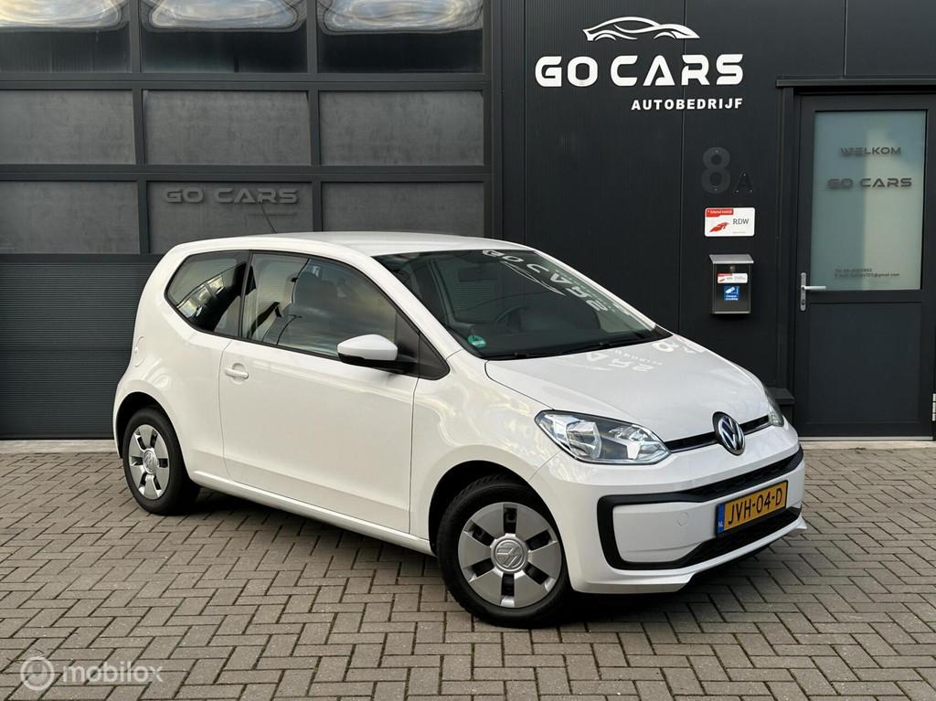 Volkswagen Up! 1.0 BMT take up! Airco CARPLAY, Stof, Gebruikt, Wit, Handgeschakeld