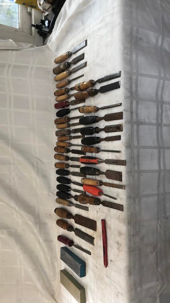 Beitels guts wetsteen oa Nooitgedagt bahco etc, Antiek en Kunst, Antiek | Gereedschap en Instrumenten, Ophalen of Verzenden