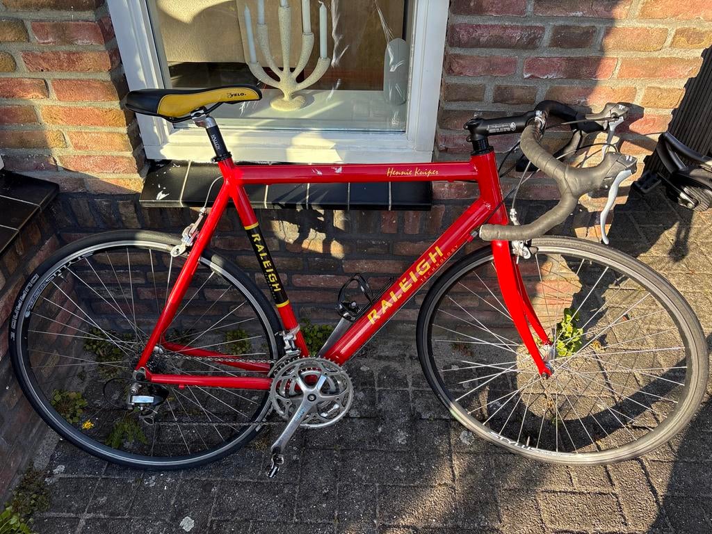 Raleigh racefiets van hennie kuiper geweest, Fietsen en Brommers, Fietsen | Racefietsen, 28 inch, Gebruikt, Heren, Aluminium