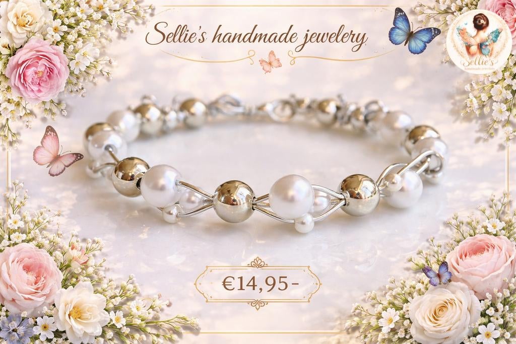 🦋 Sellie's handmade jewelery 🦋, Sieraden, Tassen en Uiterlijk, Armbanden, Nieuw, Overige materialen, Ophalen of Verzenden