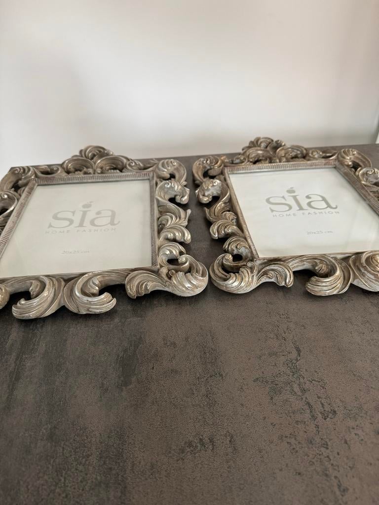 Set van 2 SIA Home Fashion fotolijsten 20x25 cm, Ophalen, Zo goed als nieuw, Overige materialen, Minder dan 50 cm
